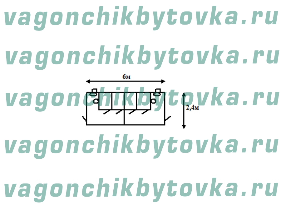 Блок-контейнер 6м - туалет Блок-контейнер 6м - туалет